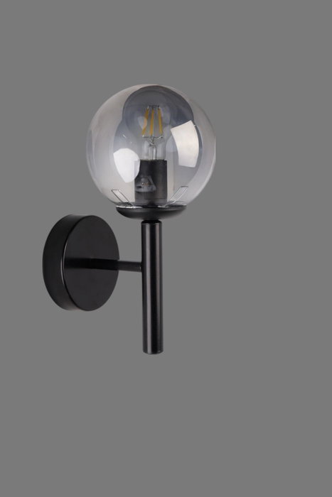 Opviq 8980-1A Lámpara de Pared Gris y Negro Opviq 8980-1A Lámpara de Pared Gris y Negro